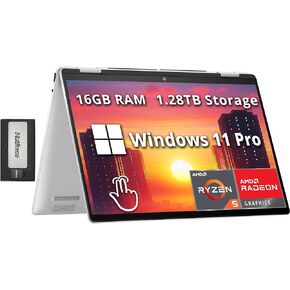 HP 2020 Newest Pavilion X360 2-in-1 Convertible 14" HD Touch-Screen Laptop, 10th Gen Intel Core i3-1005G1, 8GB Ram, 128GB Ssd, Wifi, Webcam, Win 10 S