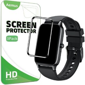 Screen Protector Compatible for Soudorv P97 Smart Watch 1.57" (3 Pack) 3D Full Coverage PMMA Protective Film Compatible for Dyurwa Fitness Tracker