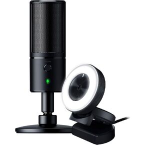 Razer Seiren X USB Streaming Microphone and Razer Kiyo Streaming Webcam