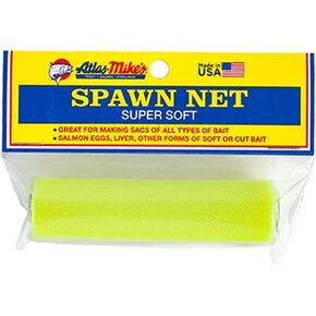 Atlas Mike's Super Super Spawn Net - حامل الطعم الممتاز لصيد الأسماك لبيض سمك السلمون والكبد والطعم المقطوع وأكياس ROE - شبكة نايلون متينة ، تصميم سهلة ، جودة مصنوعة من الولايات المتحدة الأمريكية - 3 "مربعات - Chartruese