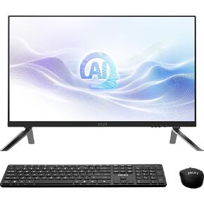 MSI Modern AM273Q AI AIO Desktop: 27" QHD, Intel Core 7-155H, 32GB Memory, 1TB M.2 NVMe SSD, WiFi 6E, BT 5.3, Black, Windows 11 Pro: 1UM-037US