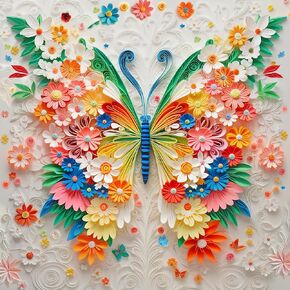 Butterfly Puzzles for Adults 500 Piece Colorful Flower Butterfly Jigsaw Puzzles 500 Pieces Beautiful Funny Paper Art Challenging Family Hard Difficult Puzzle Games Gift (20"X20")