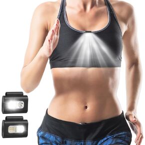 Running Lights for Runners, 2Pack Night Running Lights with Strong Magnetic Clip, Rechargeable Reflective Running Gear for Night Safety Walking, Running, Jogging, Camping, Hiking, Outdoor Adventure
