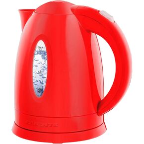 OVENTE 1.8L Electric Kettle, 1500W Fast Boiling Heater for Coffee or Tea, BPA Free, Easy to Fill Lid, Water Level Window, Auto Shut-Off, Boil-Dry Protection and Removable Filter, Blue KP413LBL