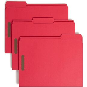 Smead Fastener File Folders, 50 Count, Green, Reinforced 1/3-Cut Tabs, 2 Fasteners, Letter Size (12140) in Kuwait
