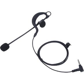 Professional Referee Headset with Earhook - Full Duplex Two-Way Communication for Football, Soccer, Coach, Judge, Arbitration - Compatible with Ejeas V6, V4, FBIM Systems