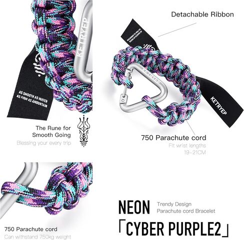 Paracord Bracelets Rope Bracelet for Men and Women, the Perfect Accessory Match for Lovers of Hiking, Camping, Fishing and Hunting! in Kuwait