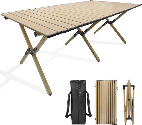 Portable Tables Outdoor Folding Camping Aluminum Beach Table Foldable Heavy Duty with Carry Bag for Picnic Camp Travel Beach RV BBQ in Saudi Arabia