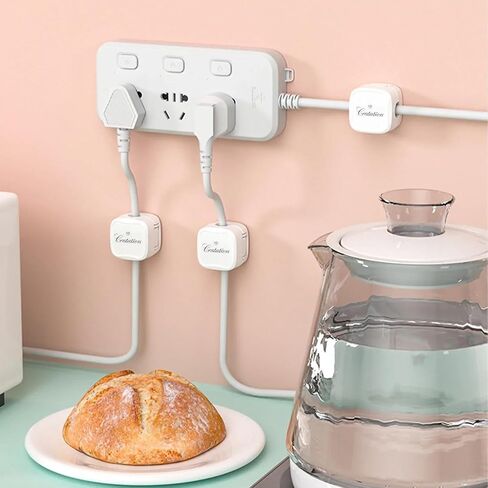 6 حزمة حامل الحبل المغناطيسي ، منظم الحبل cratation مقاطع إدارة المكتب اللاصقة القوية تنظيم حامل كابل شحن الهاتف بدقة للمنزل ، المكتب ، السيارة ، منضدة. in Kuwait