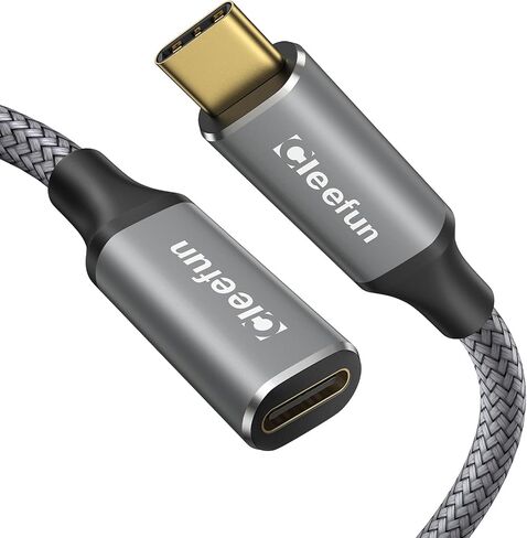 Cleefun USB C Extension Cable 1ft ، USB C 3.2 Male to USB C Cable Ender Extension Cable ، 10GBPS DATA و 4K VIDEO SYNC TRANSS in Kuwait