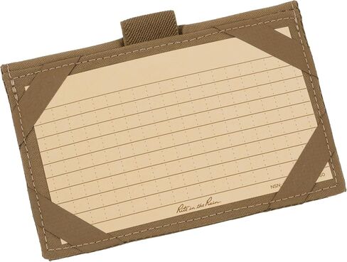 Rite in the Rain Weatherproof Index Card Wallet: Tan CORDURA® Fabric Cover, 25 Tan 3" x 5" Index Cards (No. C991T) in Saudi Arabia