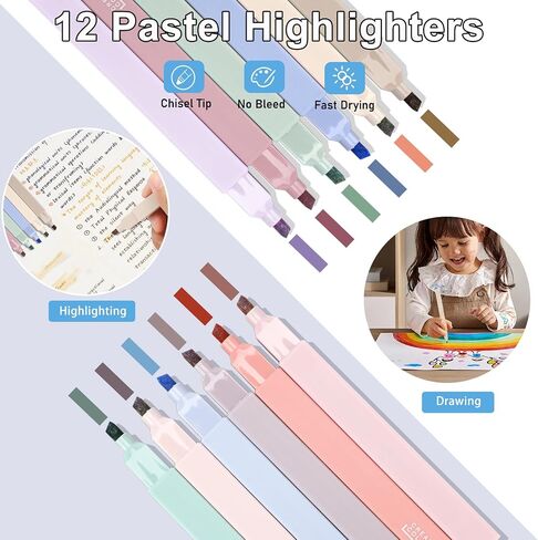 Bible Journaling Kit, Bible Highlighters and Pens No Bleed, Bible Tabs, Sticky Notes, Pencil Case, Bible Study Supplies Essential Tools for Women in Saudi Arabia