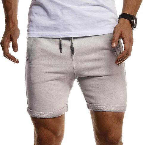 Leif Nelson Men's Jogging Shorts, Short Training Pants, Sports Pants, Slim fit LN8316 in Saudi Arabia