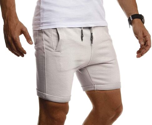 Leif Nelson Men's Jogging Shorts, Short Training Pants, Sports Pants, Slim fit LN8316 in Saudi Arabia