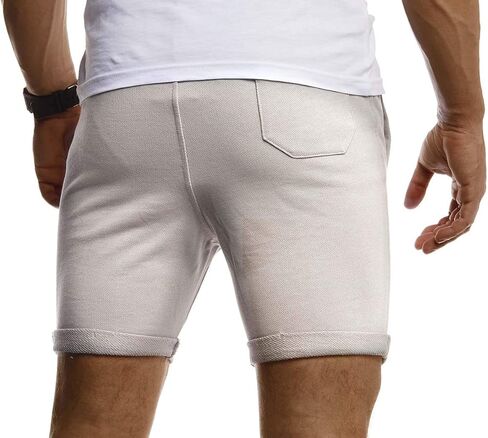 Leif Nelson Men's Jogging Shorts, Short Training Pants, Sports Pants, Slim fit LN8316 in Saudi Arabia