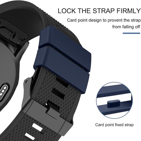 Band keepers Compatible with Garmin Vivoactive 5 3 /Forerunner 645 245 45 55/Venu Sq/Vivomove/Fenix 7S 6S 5S Watch Bands, 20mm Silicone Replacement Watch Band Loop/Holder/Retainer in Kuwait