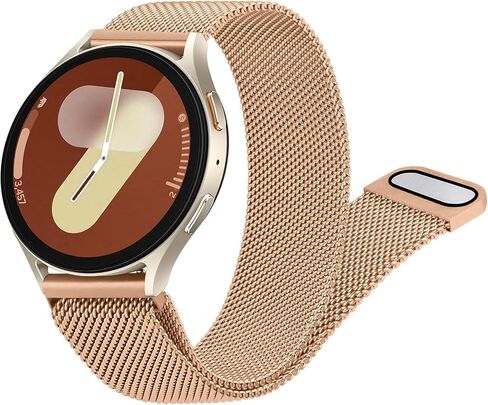 Meliya Metal Band for Samsung Galaxy Watch 7 Band 40mm 44mm, Galaxy Watch FE Bands 40mm, 20mm Stainless Steel Replacement Strap for Galaxy Watch 7 Band Women Men in Kuwait