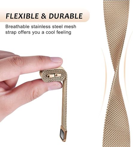 Meliya Metal Band for Samsung Galaxy Watch 7 Band 40mm 44mm, Galaxy Watch FE Bands 40mm, 20mm Stainless Steel Replacement Strap for Galaxy Watch 7 Band Women Men in Kuwait