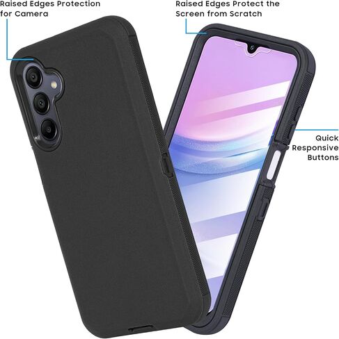 Compatible for Samsung Galaxy A16 5G Phone Case, Built in Screen Protector, Belt Clip Holster Heavy Duty Defender Case Dustproof Shockproof Protection (Camo Green) in Saudi Arabia