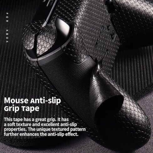 IMMOENUC Controller Grips for Microsoft Xbox Elite Series 2 Controller Grip Tape Anti Slip Skin,Self-Adhesive,Pre-Cut,Sweat-Resistant Full wrap Xbox Controller Accessories (Black) in Saudi Arabia