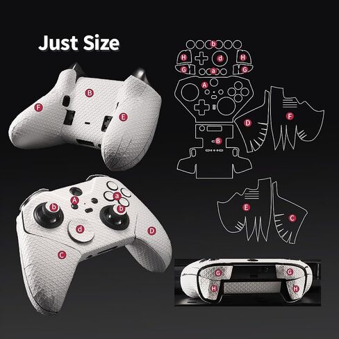 يسيطر على وحدة تحكم Immoenuc لـ Microsoft Xbox Elite Series 2 الشريط المضاد للانزلاق ، اللصق الذاتي ، مسبقًا ، ملحقات وحدة تحكم Xbox كاملة المقاومة للعرق (أسود) in Saudi Arabia