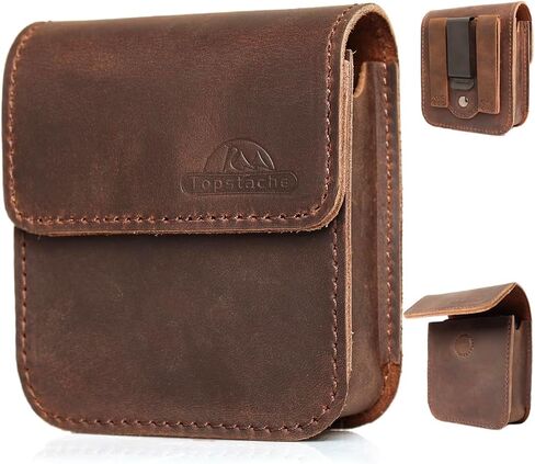 Topstache Leather Phone Holster for Samsung Galaxy Z Flip 6/5/4/3, Belt Clip Phone Case for Motorola Razr Plus 2024/2023, Phone Pouch for Motorola Razr 5G, Black in Saudi Arabia