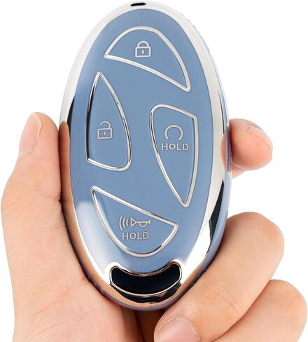 غطاء مفتاح Hyundai Key fob، جراب غطاء مفتاح سيارة ناعم من مادة TPU لملحقات 2022-2024 Hyundai Loniq Elantra Sonata Santa fe Tucson Santa Cruz Palisade Veloster Accent (7 أزرار) in Saudi Arabia