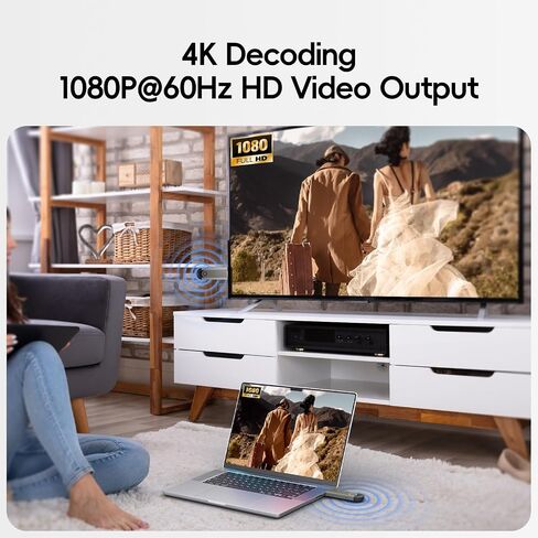 اللاسلكي HDMI - جهاز إرسال ومستقبل HDMI اللاسلكي ، قابس & تشغيل ، HD1080P ، مجموعة 2.4G/5G المحمولة لتدفق الفيديو والصوت لرصد من الكمبيوتر المحمول/مربع/جهاز التليفزيون in Kuwait
