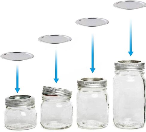 Mason Jar Sealer Kit For Foodsaver Vacuum Sealer Electric Vacuum Pump Food Vacuum Sealer Food Jar Protector Vacuum Seal Kit for Wide Mouth and Regular Mouth Mason Jars (9). in Saudi Arabia