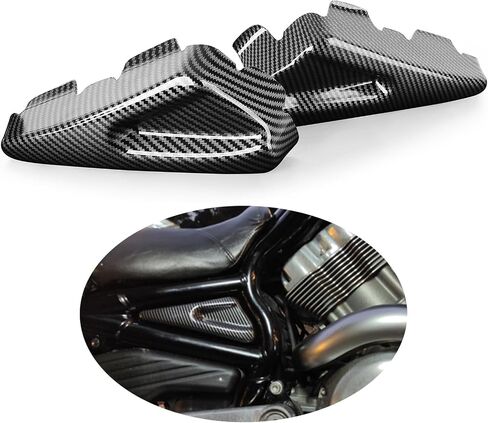 Glossy Black Tank Side Frame Covers Fairing Compatible with Harley V-ROD VROD V ROD VRSCDX Night Rod Special 2007-2017 VRSCF Muscle 2009-2017 in Saudi Arabia