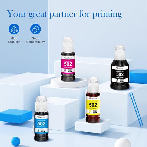 Valuetoner Compatible Ink Cartridge Replacement for HP 950XL 951XL 950 XL 951 XL for Officejet Pro 8600 8610 8100 8615 8620 8630 8660 251dw Printer 4 Pack Tray (1 Black,1 Cyan,1 Magenta,1 Yellow) in Kuwait