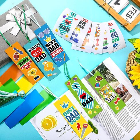 36 Sets Happy Mother's Day Craft Kit for Kids DIY Mom Bookmark Sticker Scenes Make Your Own Craft Gifts World's Best Mom Craft Bulk for Classroom School Home Mother's Day Party Favor Supplies in Saudi Arabia