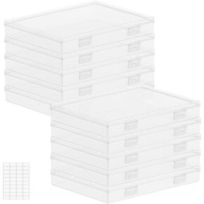 Lifewit Photo Storage Box 4x6 Photo Case, 10 Pcs Photo Storage Box 5x7 Photo Case