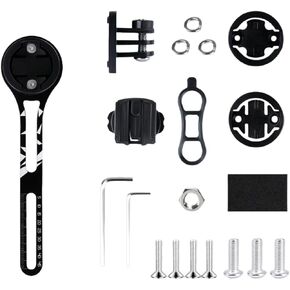 Carbon Integrated Handlebars Out Front Mount Compatible with Garmin Bike Computer, Bicycle Lights, Stopwatch Extension Stand, Bicycle Camera Accessories,Bike Computer Mount.