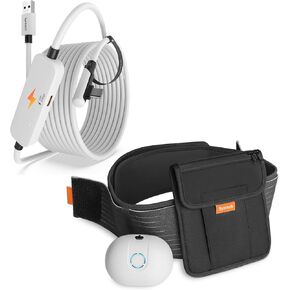 Syntech Battery Pack with Belt Pouch + VR Charging Cable Compatible with Meta Quest 3S/3/2