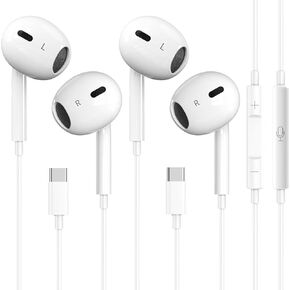 2 Pack for iPhone Earbuds Wired Headphones Earphones with 3.5mm Wired Nosie with Mic,Volume Control Support for iPhone,iPad,iPod,Computer,MP3/4,Android Most 3.5mm Audio Devices