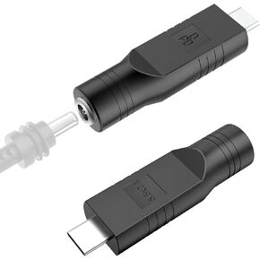 USB C Male to DC Female Power Cable Adapter ، DC 5521 to USB Type C Plug Plug Power ، DC to type C Power Charger Power Adapter لـ ThinkPad Macbook Chromebook Nintendo Switch (2pcs)