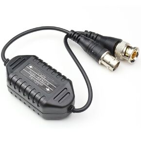 Security Camera Ground Loop Isolator, BNC Male to Female Coaxial Video Ground Loop Isolator CCTV Balun 1 Pack