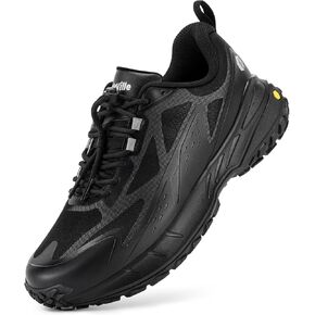 FitVille Extra Wide Men's Sneakers Shoes Non-Slip Trekking Hiking Walking Running Shoes for Men with Arch Support