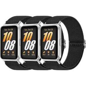 3 حزم نطاقات لـ Samsung Galaxy Fit 3 Band Women Men ، Soft Dollable Presection Watch Strap متوافق مع Galaxy Fit 3 Smartwatch Accessories in Kuwait