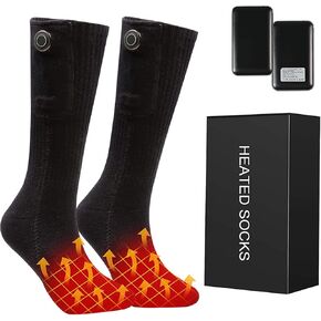 Heated Socks,Heated Socks for Men Women,5000mAh Upgraded Rechargeable Electric Socks, Electric Cold Foot Washable Warmers for Ski Motorcycle Cycling Camping Outdoor