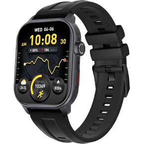 Smart Watch For Men Women: 1.96" AMOLED Touchscreen,GPS Tracker,Waterproof Make/Answer Call Smart Watches,Sleep & Activity Tracking,multiple Sport Modes,Digital Running Watches for iPhone Android iOS