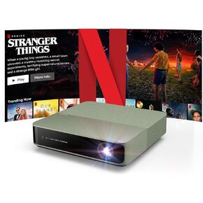 WEMAX Laser Projector, Netflix Officially Licensed, 500 ISO Lumens HD 1080P DLP Portable Projector with ALPD Technology, HDR10 Mini Smart Projector with WiFi and Bluetooth, 2x5W Dolby Audio