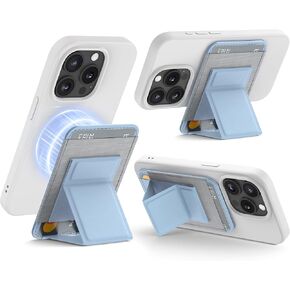 Bundle - Compatible with iPhone 13 Pro Case (Light Blue) + Magsafe Wallet (Blue)