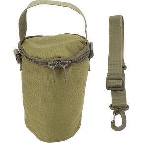 BORDSTRACT Gas Cylinder Cover, Portable Propane Tank Carrying Bag, Small Multifunctional Pouch with Shoulder Strap, for Camping, Hiking(Green)