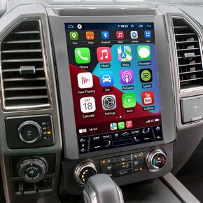 Car Radio for Ford F150 2015 2016 2017 2018 2019 2020 Android 13 Stereo Upgrade 12.1 Inch IPS Touch Screen GPS Navigation with Wireless Carplay Android Auto Steering Wheel Controls Bluetooth WiFi