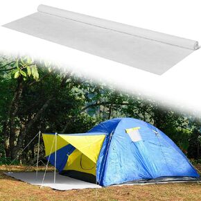 13.12 x 5 ft Ultralight Camping Tarp Tent Footprint 43gsm Ground Sheet Lightweight Breathable Fabric Tarp Waterproof, Moisture-Proof, Handmade DIY for Home, Industry, Handicraft, Tent