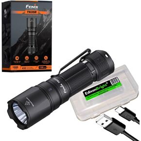 Fenix ​​TK05R 1000 LUMEN LED LED مصباح يدوي تكتيكي تكتيكي مع حزمة علبة إديسونبرايت الملحق