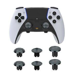 Metal Thumbsticks for PS5 Dualsense Edge Controller, Custom Metal Analog Stick Joystick Thumbstick for PS5 Dualsense Edge Controller Accessories Kit (Gold)