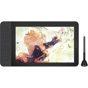 GAOMON PD1161 11.6 Inch Tilt Support Drawing Monitor,Pen Display,Graphic Drawing Tablet with Screen,Battery-Free Pen AP50 & 8 Shortcut Keys, for Drawing, Animation, Design, Photo/Video Editing Black